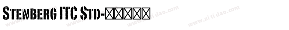 Stenberg ITC Std字体转换